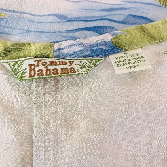 Tommy Bahama Silk Tropical Print Cropped Pants Size 8 - Picture 4 of 4